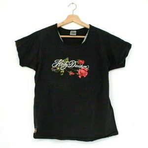 Harley Davidson Vintage LG 3D Emblem 1990 Womens Rose 50 Years Daytona Beach USA